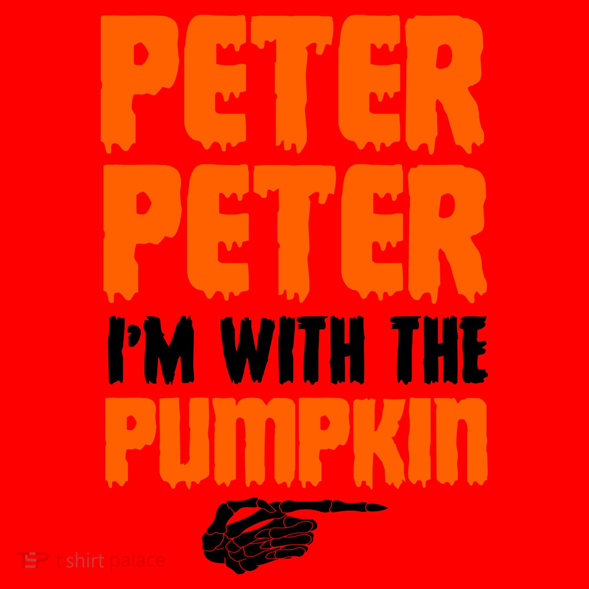 Peter Peter I'm With The Pumpkin Santa Hat