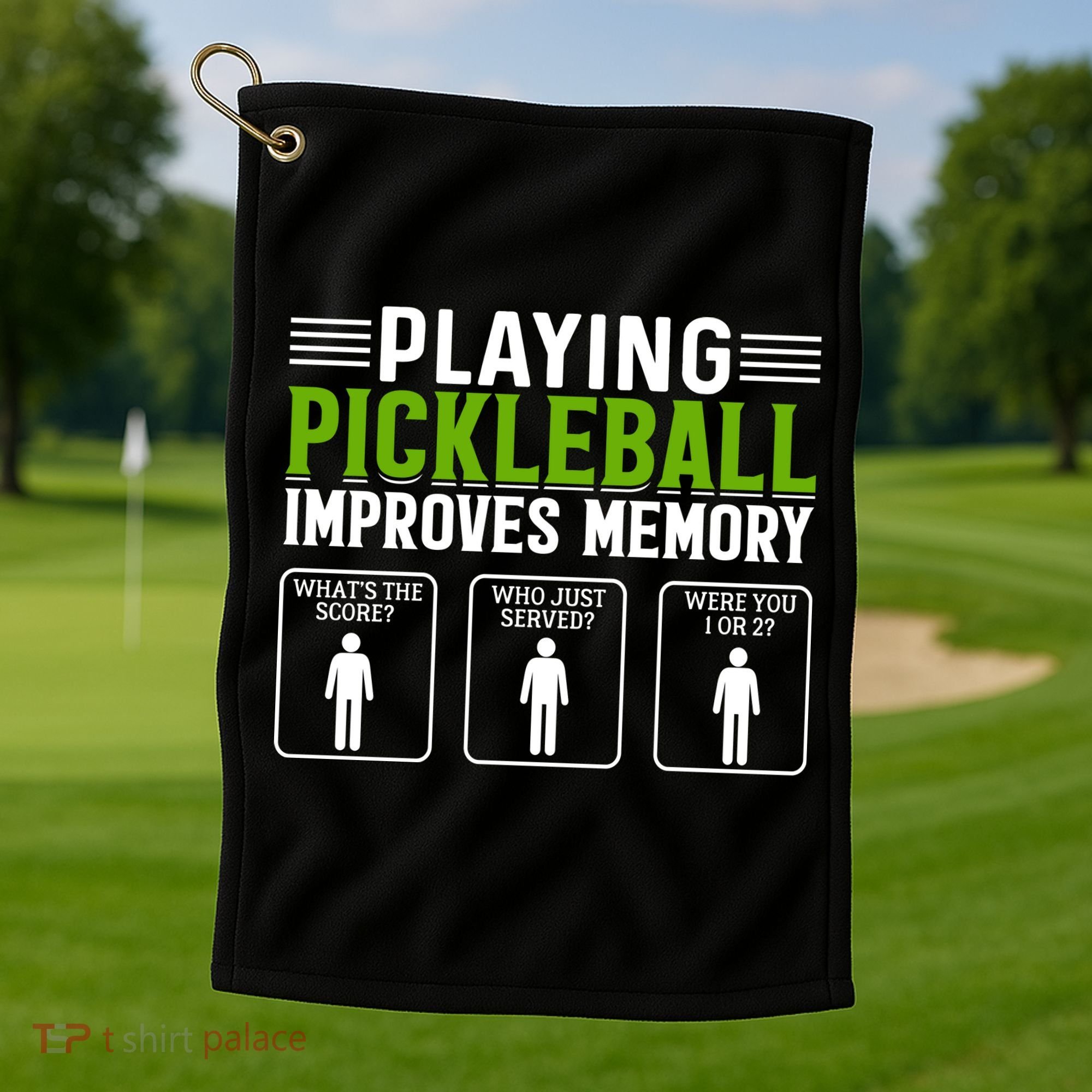 Playing Pickleball Improves Memory Golf Towel