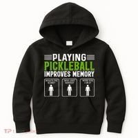 Playing Pickleball Improves Memory Kids Hoodie thumb 0
