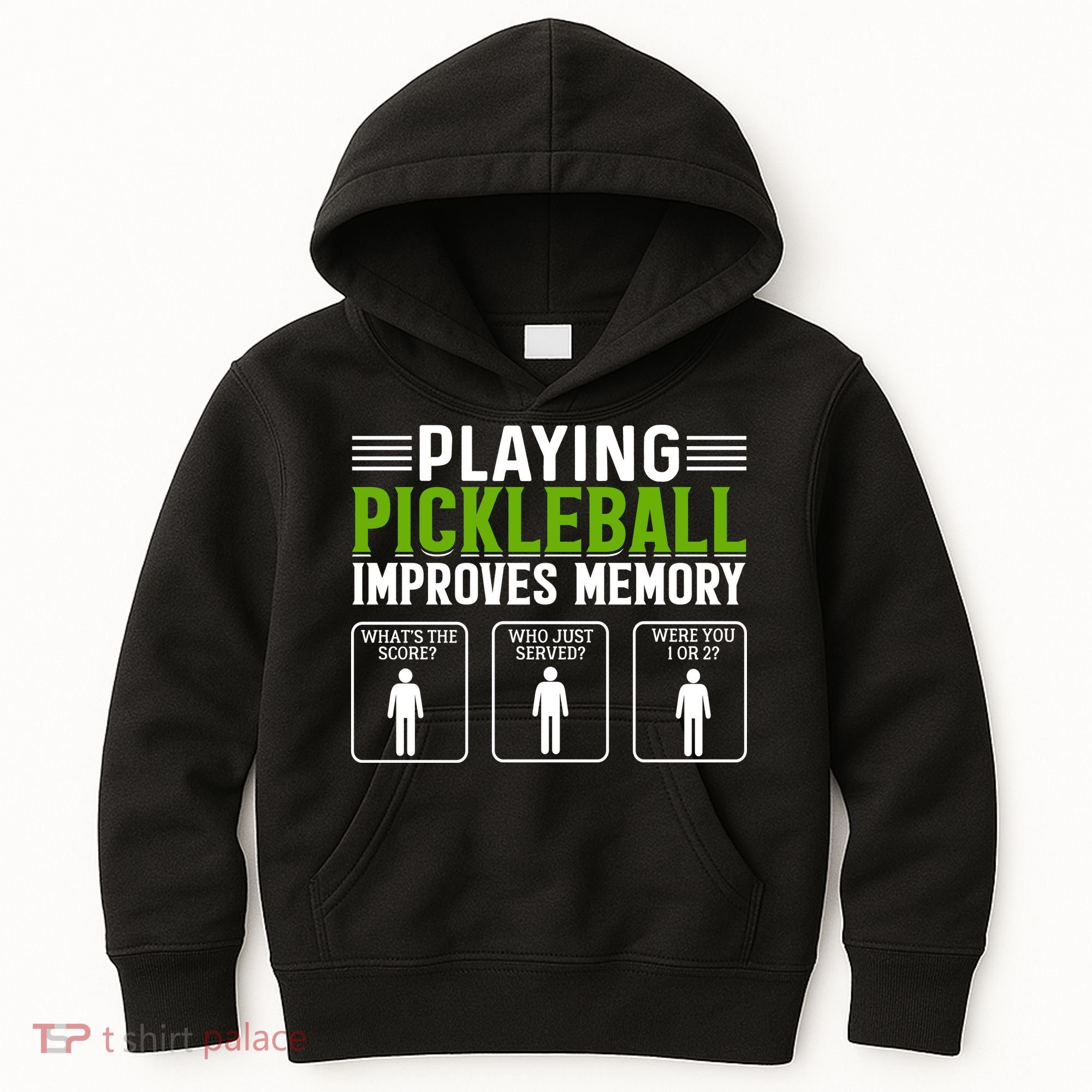 Playing Pickleball Improves Memory Kids Hoodie