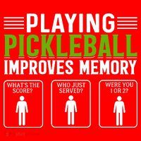 Playing Pickleball Improves Memory Santa Hat thumb 1