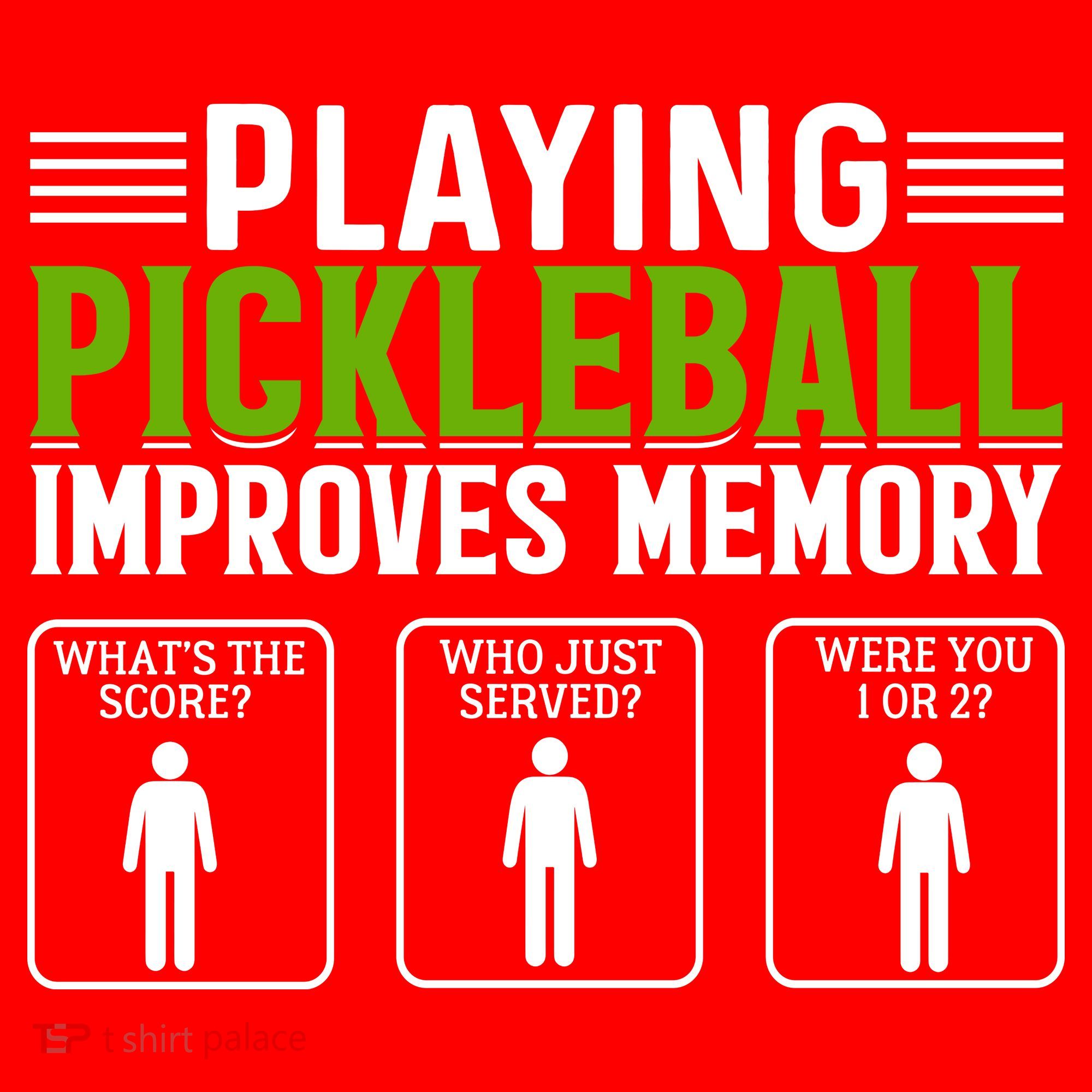 Playing Pickleball Improves Memory Santa Hat