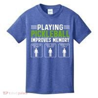 Playing Pickleball Improves Memory Kids T-Shirt thumb 0