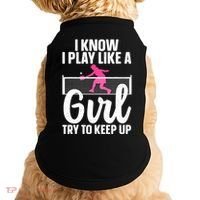 Pickleball Player I Know I Play Like A Girl Try To Keep Up Cool Pickleball Gift Doggie Tank thumb 0