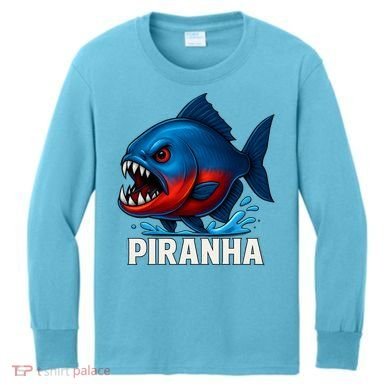 Piranha Kids Long Sleeve Shirt