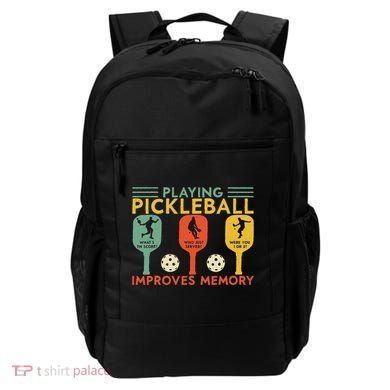 Playing Pickleball Improves Memory Funny Pickleball Player Backpack