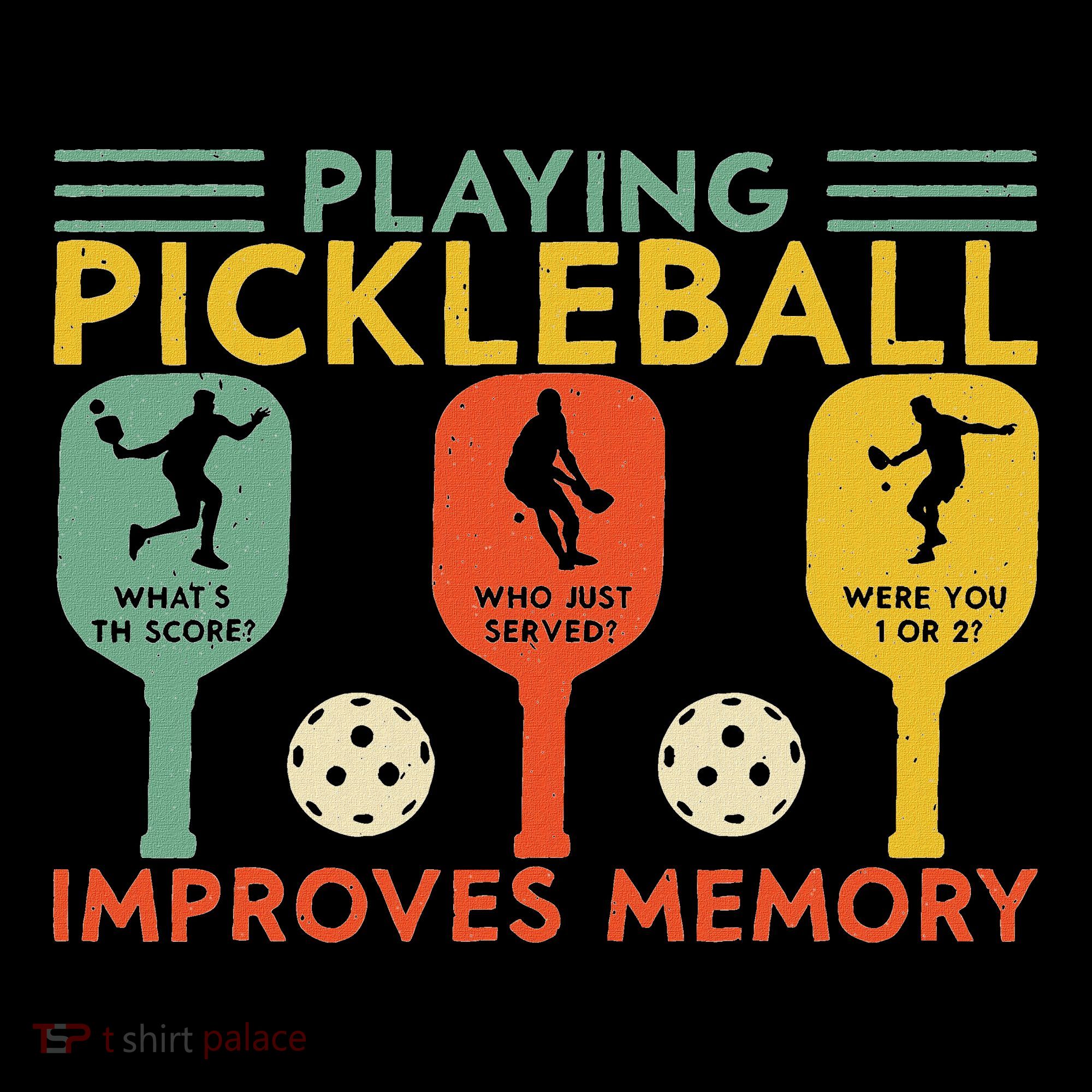 Playing Pickleball Improves Memory Funny Pickleball Player Baby Bodysuit