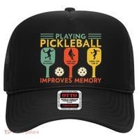 Playing Pickleball Improves Memory Funny Pickleball Player Hat thumb 0