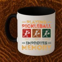 Playing Pickleball Improves Memory Coffee Mug thumb 2