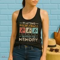 Playing Pickleball Improves Memory Women's Tank Top thumb 2