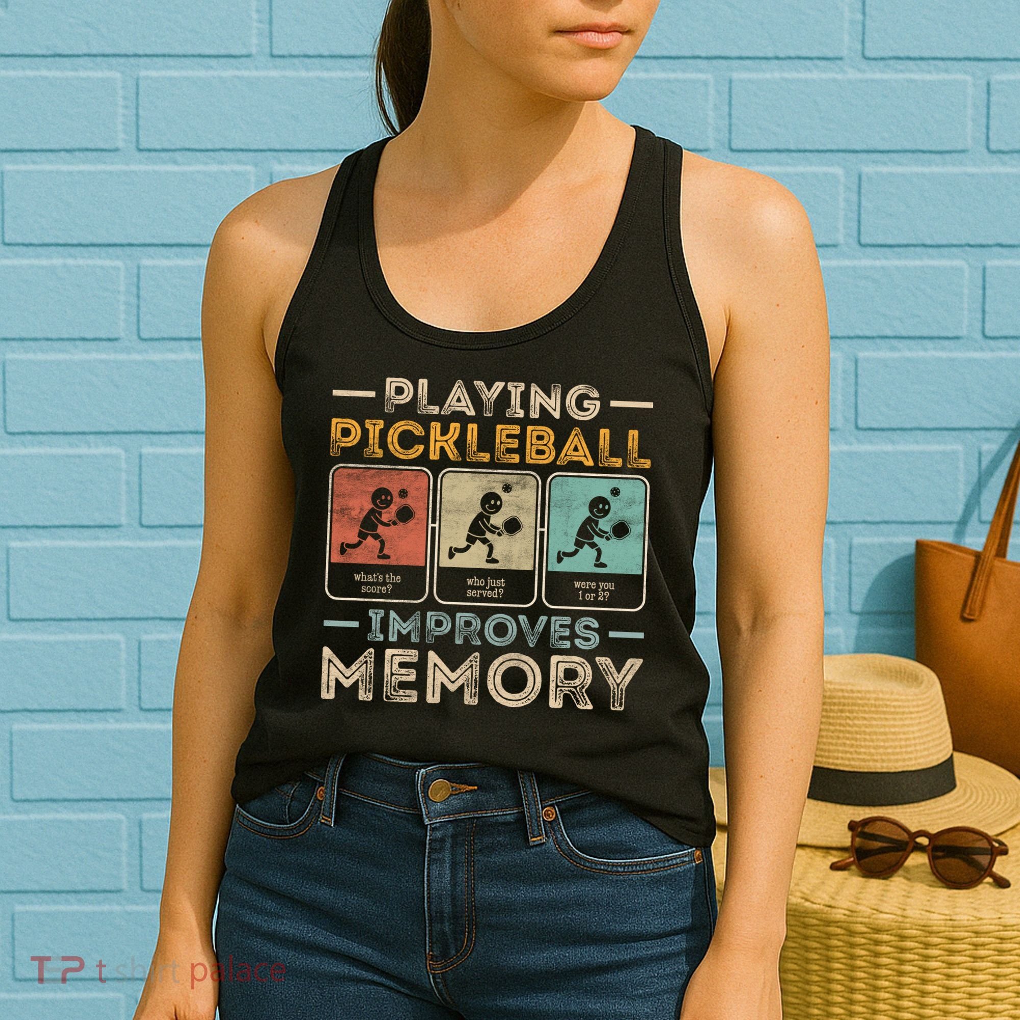 Playing Pickleball Improves Memory Women's Tank Top