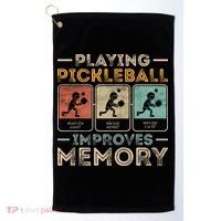 Playing Pickleball Improves Memory Golf Towel thumb 0