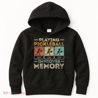 Playing Pickleball Improves Memory Kids Hoodie