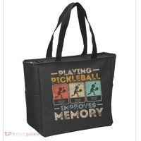 Playing Pickleball Improves Memory Tote Bag thumb 2