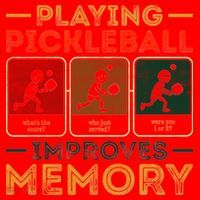 Playing Pickleball Improves Memory Santa Hat thumb 1