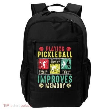 Playing Pickleball Improves Memory Funny Pickleball Design Backpack