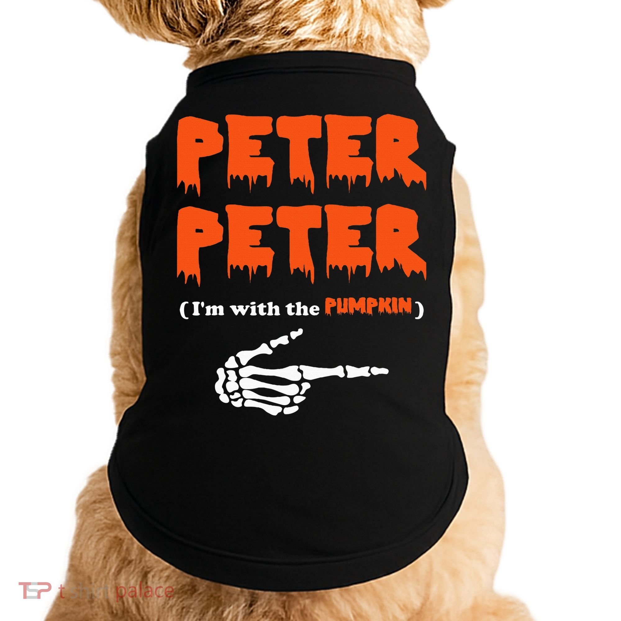 Peter Peter IM With The Pumpkin Halloween Costume Doggie Tank