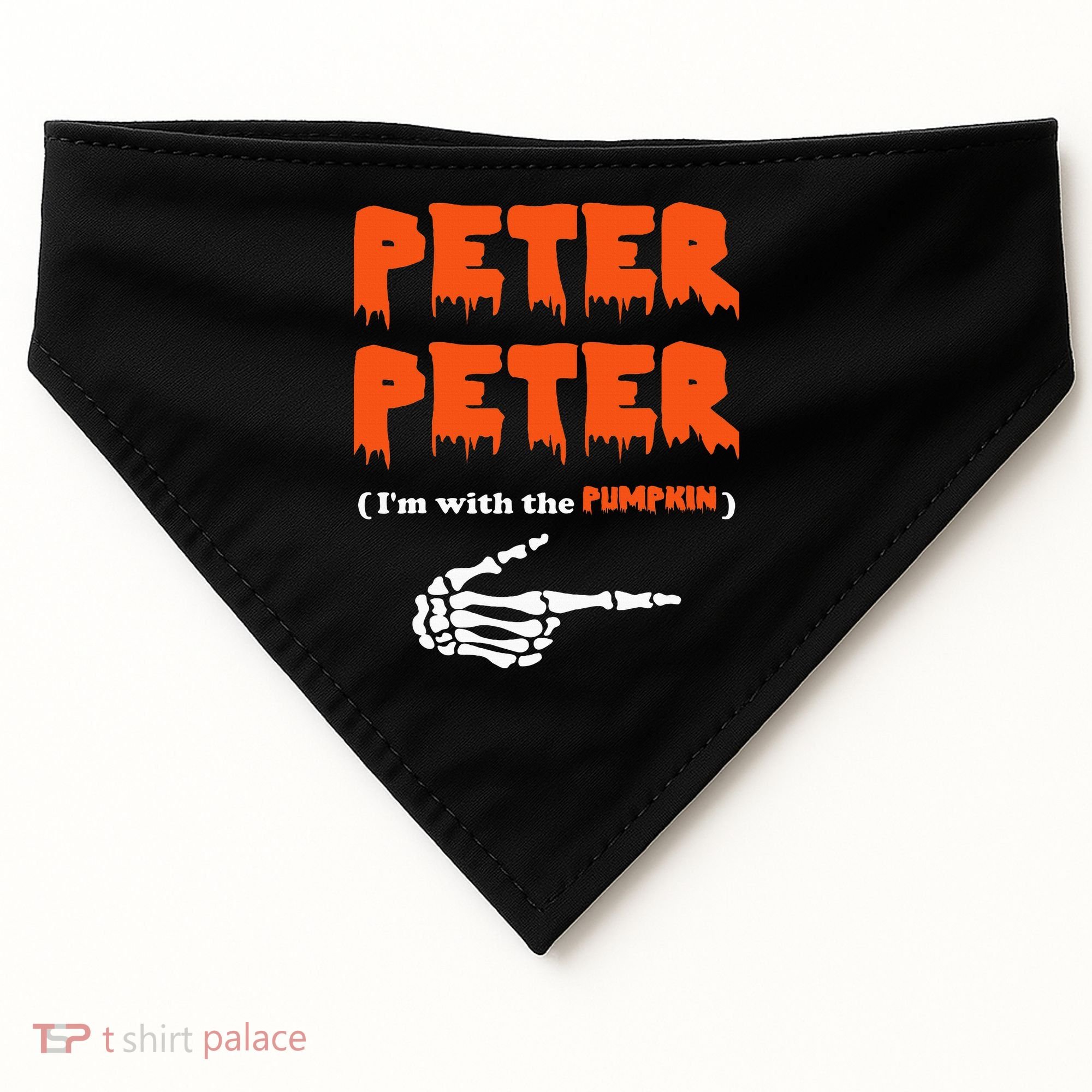 Peter Peter IM With The Pumpkin Halloween Costume USA-Made Doggie Bandana