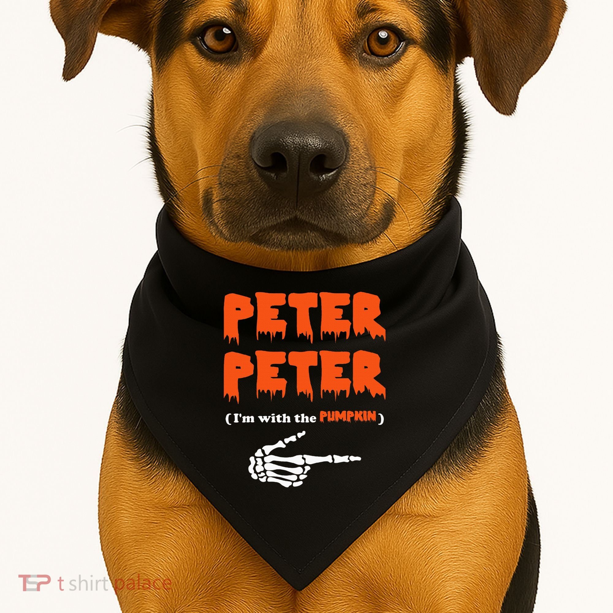 Peter Peter IM With The Pumpkin Halloween Costume USA-Made Doggie Bandana