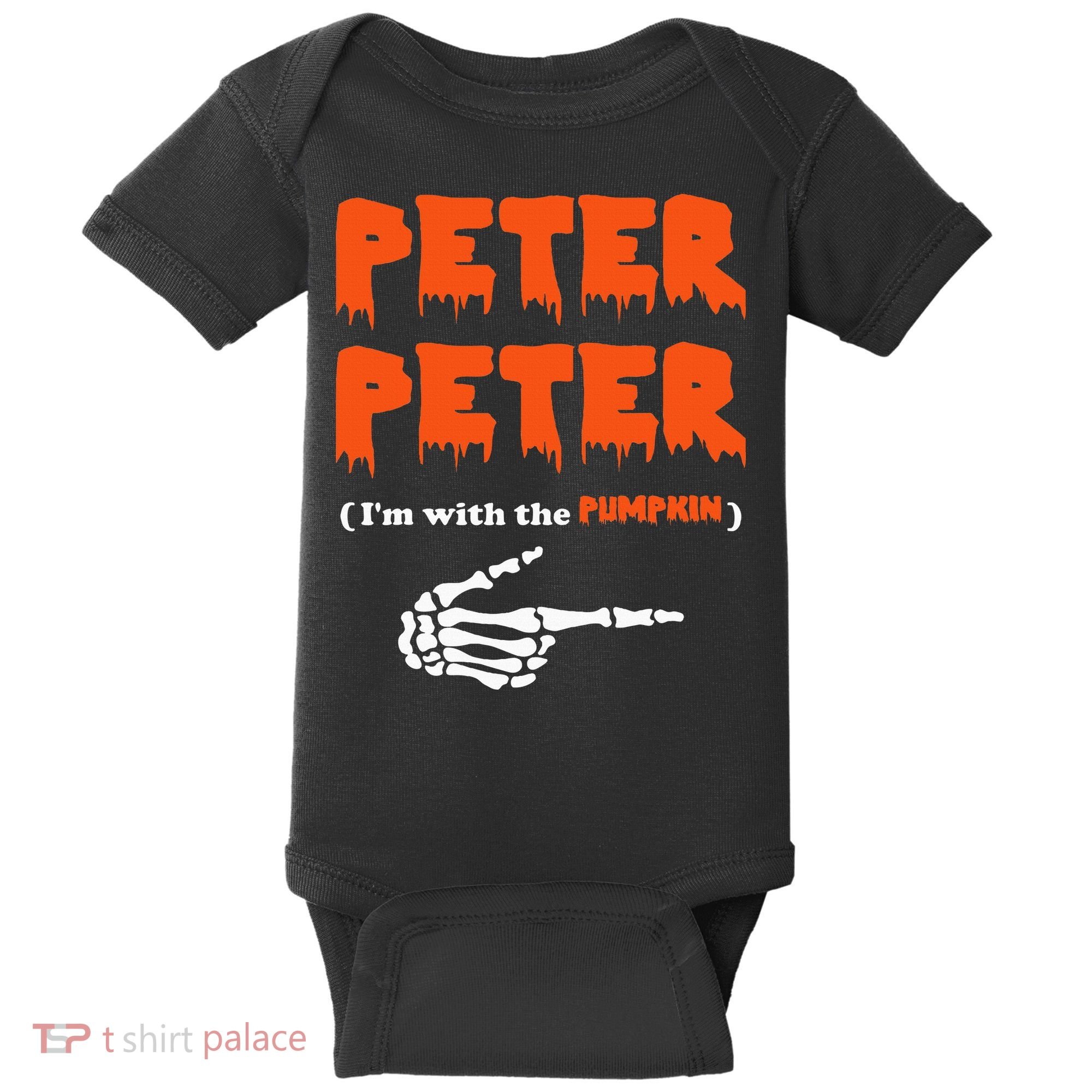 Peter Peter IM With The Pumpkin Halloween Costume Baby Bodysuit
