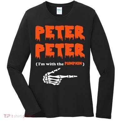 Peter Peter IM With The Pumpkin Halloween Costume Women's Long Sleeve Shirt