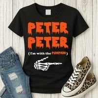Peter Peter IM With The Pumpkin Halloween Costume Women's T-Shirt thumb 3