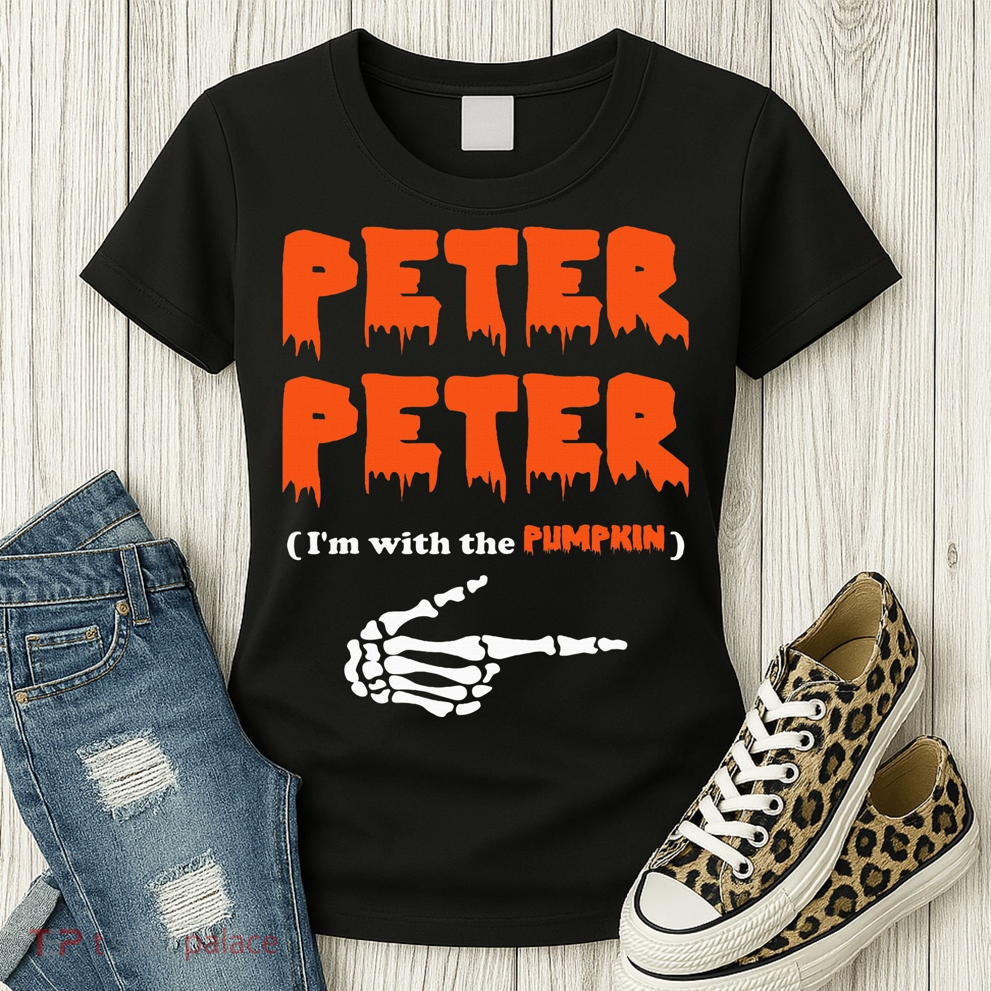 Peter Peter IM With The Pumpkin Halloween Costume Women's T-Shirt