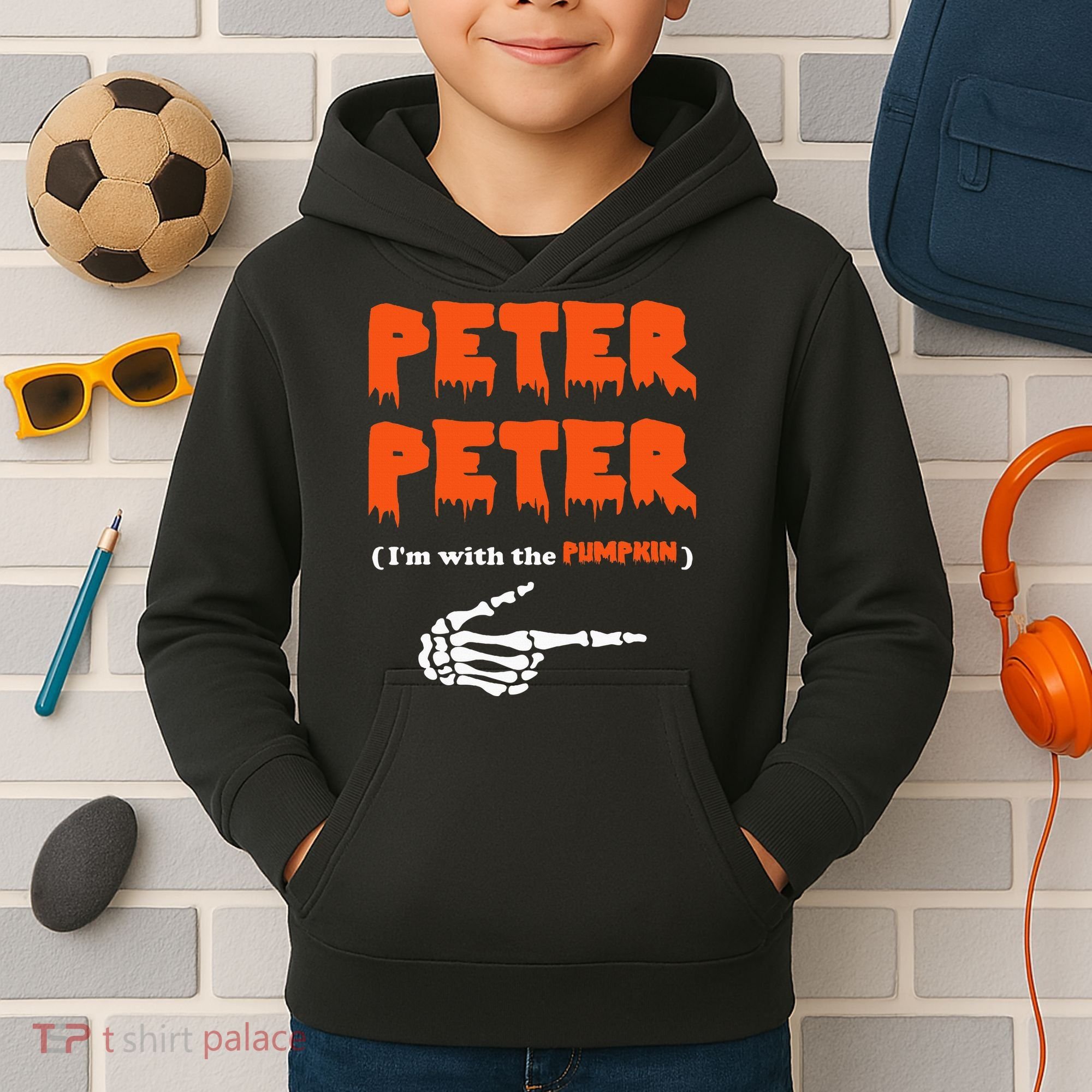 Peter Peter IM With The Pumpkin Halloween Costume Kids Hoodie