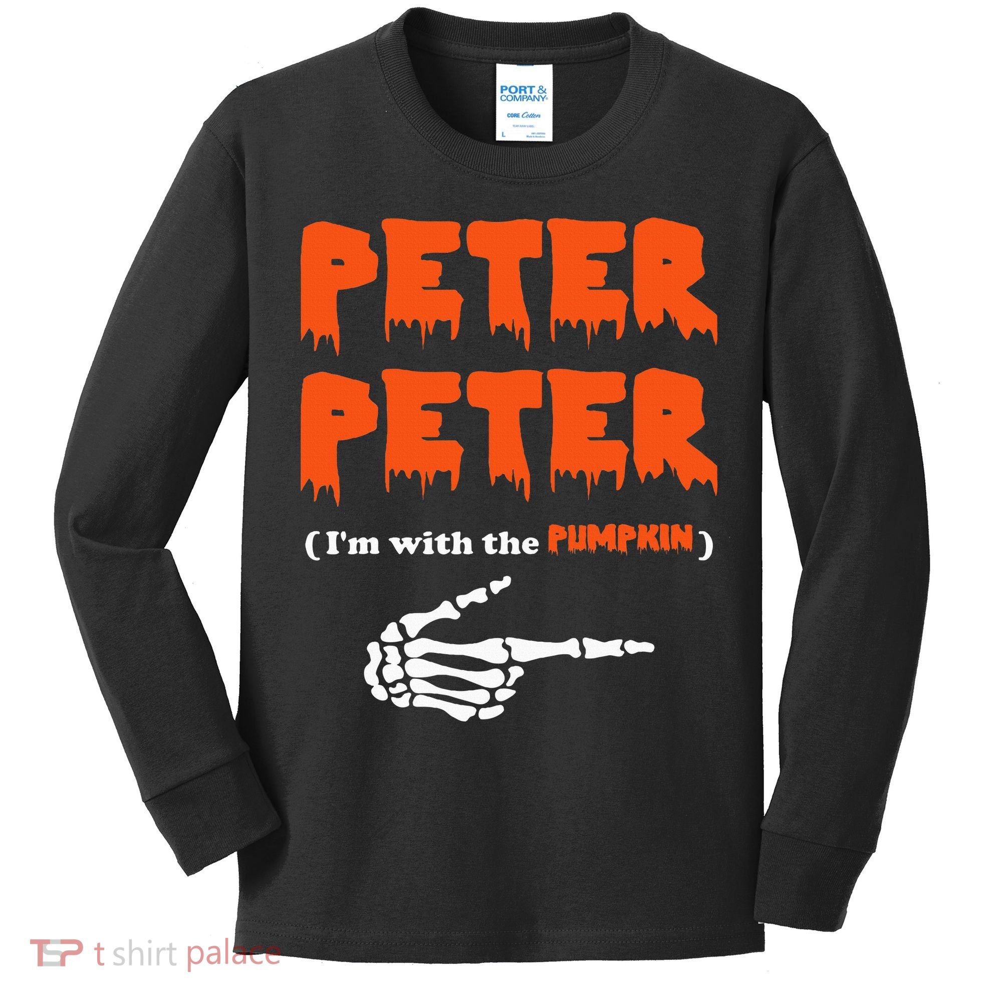 Peter Peter IM With The Pumpkin Halloween Costume Kids Long Sleeve Shirt