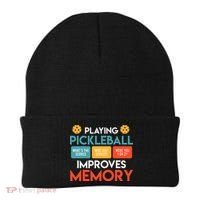 Playing Pickleball improves memory Pickleball Beanie thumb 0