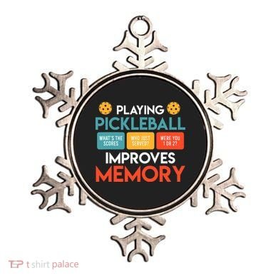 Playing Pickleball improves memory Pickleball Ornament