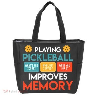 Playing Pickleball improves memory Pickleball Tote Bag