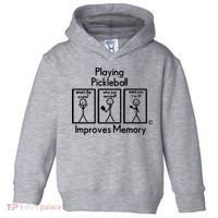 Playing Pickleball Improves Memory Toddler Hoodie thumb 0