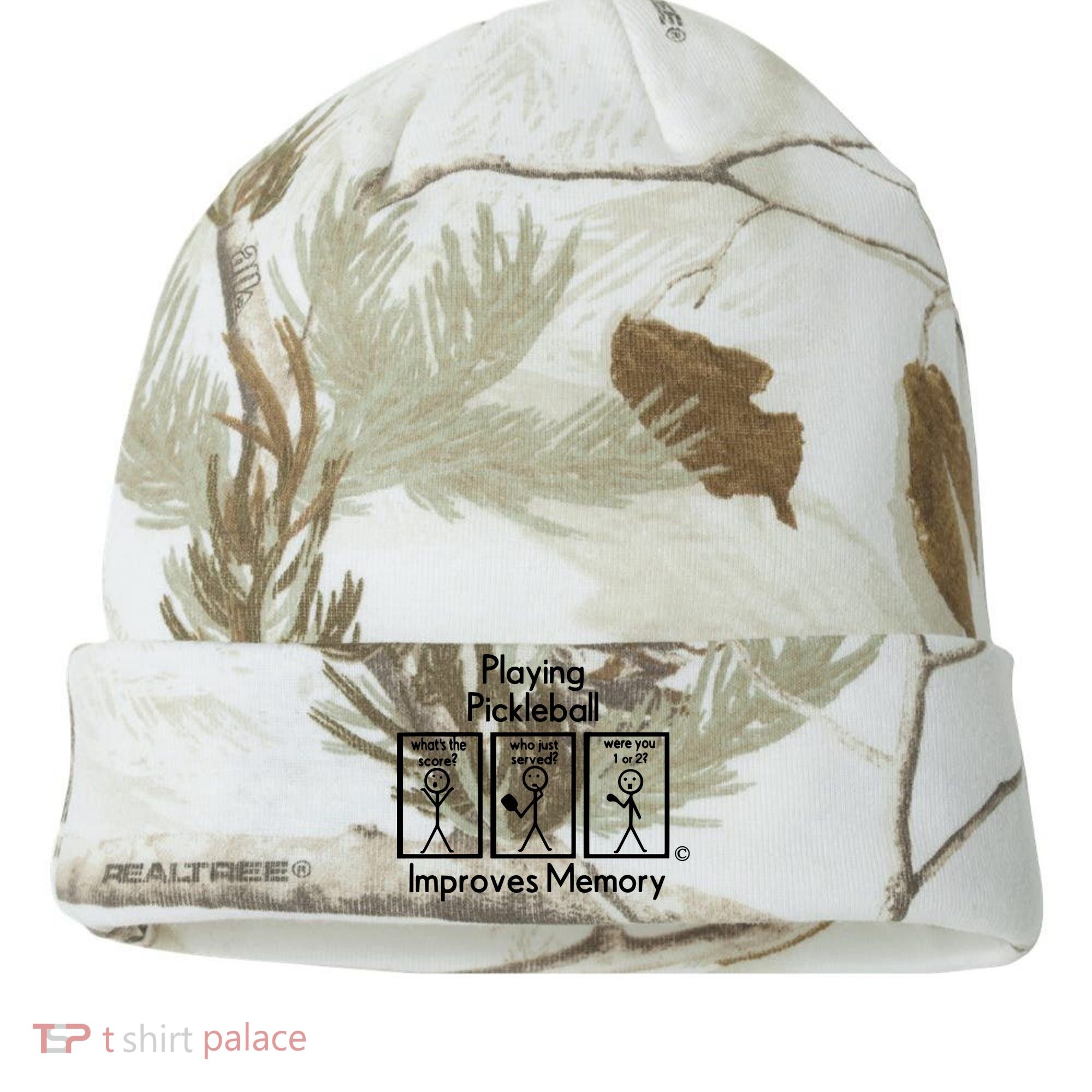 Playing Pickleball Improves Memory Kati Licensed 12" Camo Cuffed Beanie