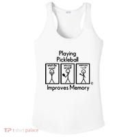 Playing Pickleball Improves Memory Ladies PosiCharge Competitor Racerback Tank thumb 0
