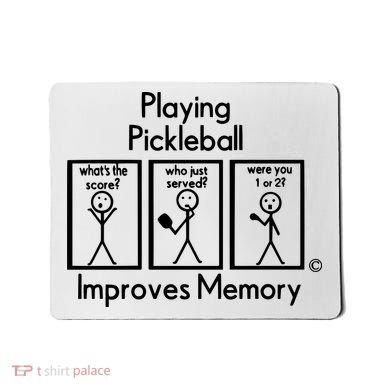 Playing Pickleball Improves Memory Mousepad