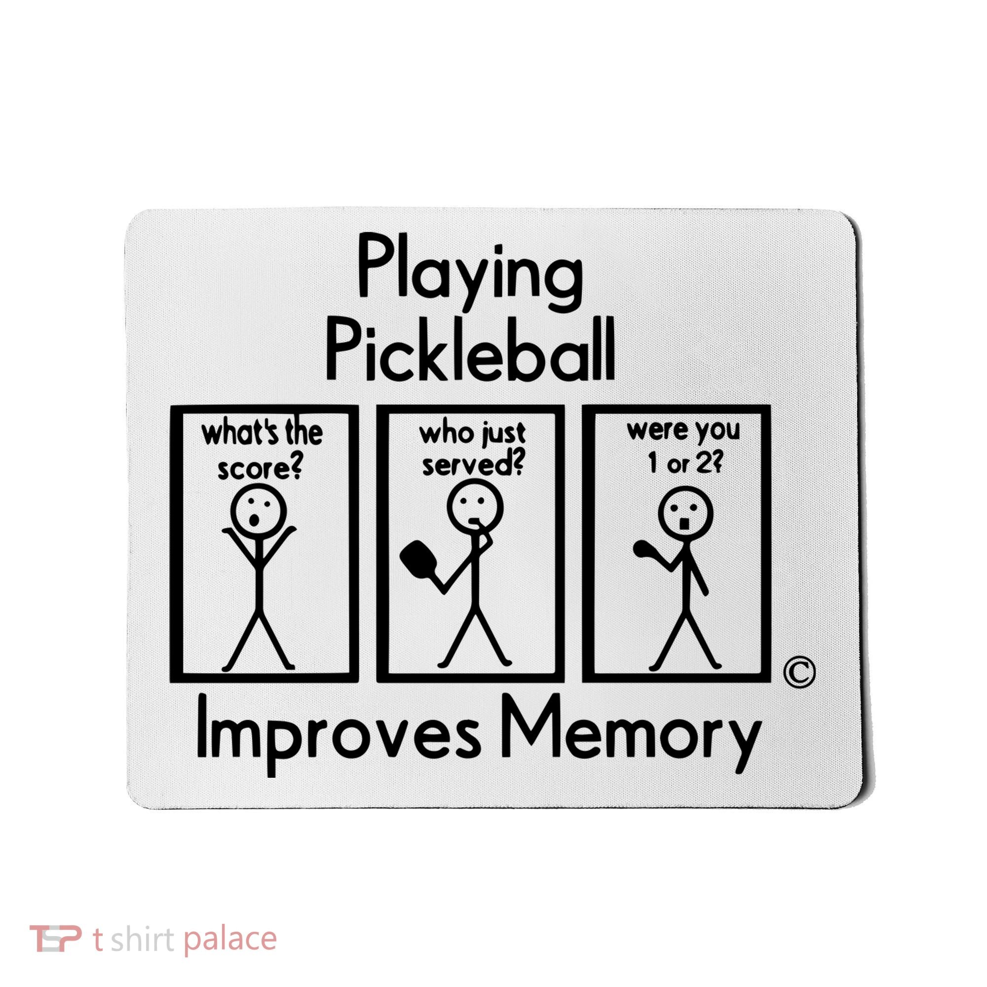 Playing Pickleball Improves Memory Mousepad