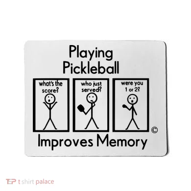 Playing Pickleball Improves Memory Mousepad