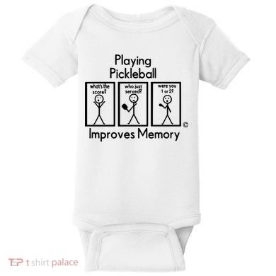 Playing Pickleball Improves Memory Baby Bodysuit