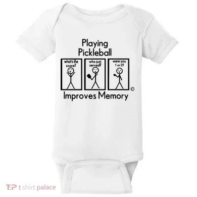 Playing Pickleball Improves Memory Baby Bodysuit