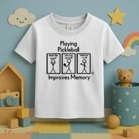 Playing Pickleball Improves Memory Toddler T-Shirt thumb 3