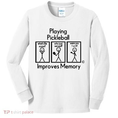 Playing Pickleball Improves Memory Kids Long Sleeve Shirt