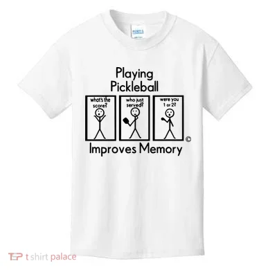Playing Pickleball Improves Memory Kids T-Shirt