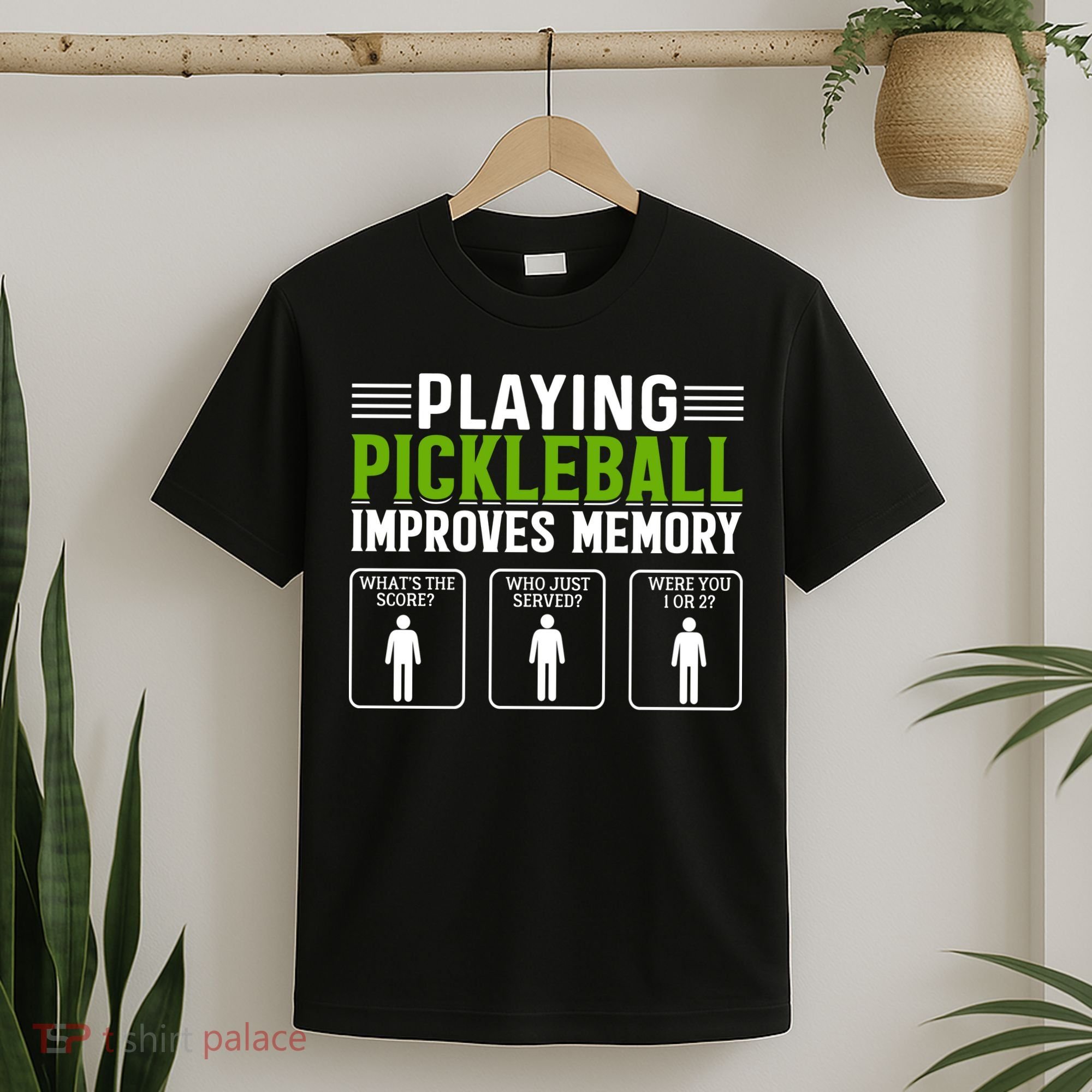 Playing Pickleball Improves Memory Funny Pickleball T-Shirt