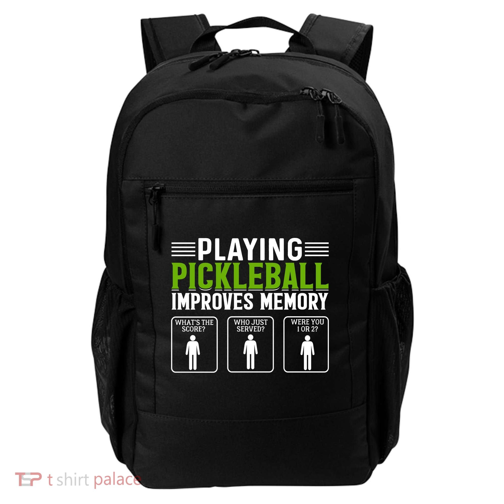 Playing Pickleball Improves Memory Funny Pickleball Backpack