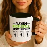 Playing Pickleball Improves Memory Funny Pickleball Coffee Mug thumb 3