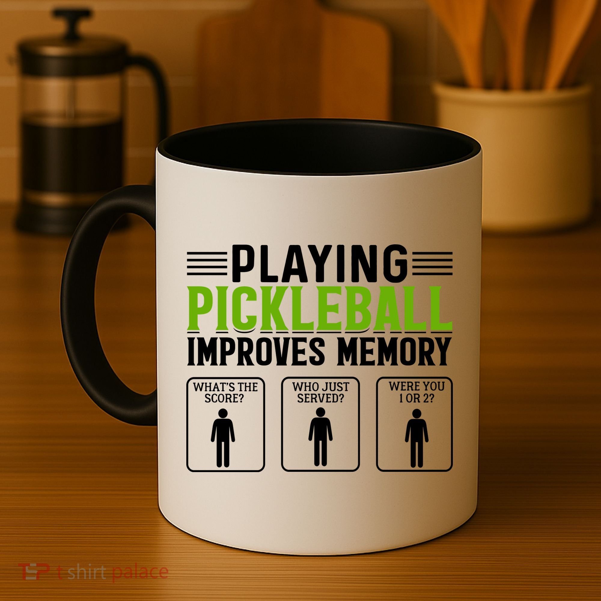 Playing Pickleball Improves Memory Funny Pickleball Coffee Mug