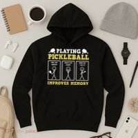 Playing Pickleball Improves Memory Dink Funny Pickleball Hoodie thumb 3