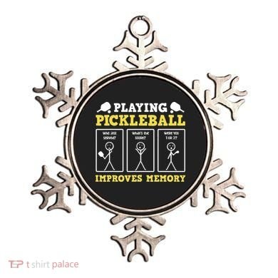 Playing Pickleball Improves Memory Dink Funny Pickleball Ornament