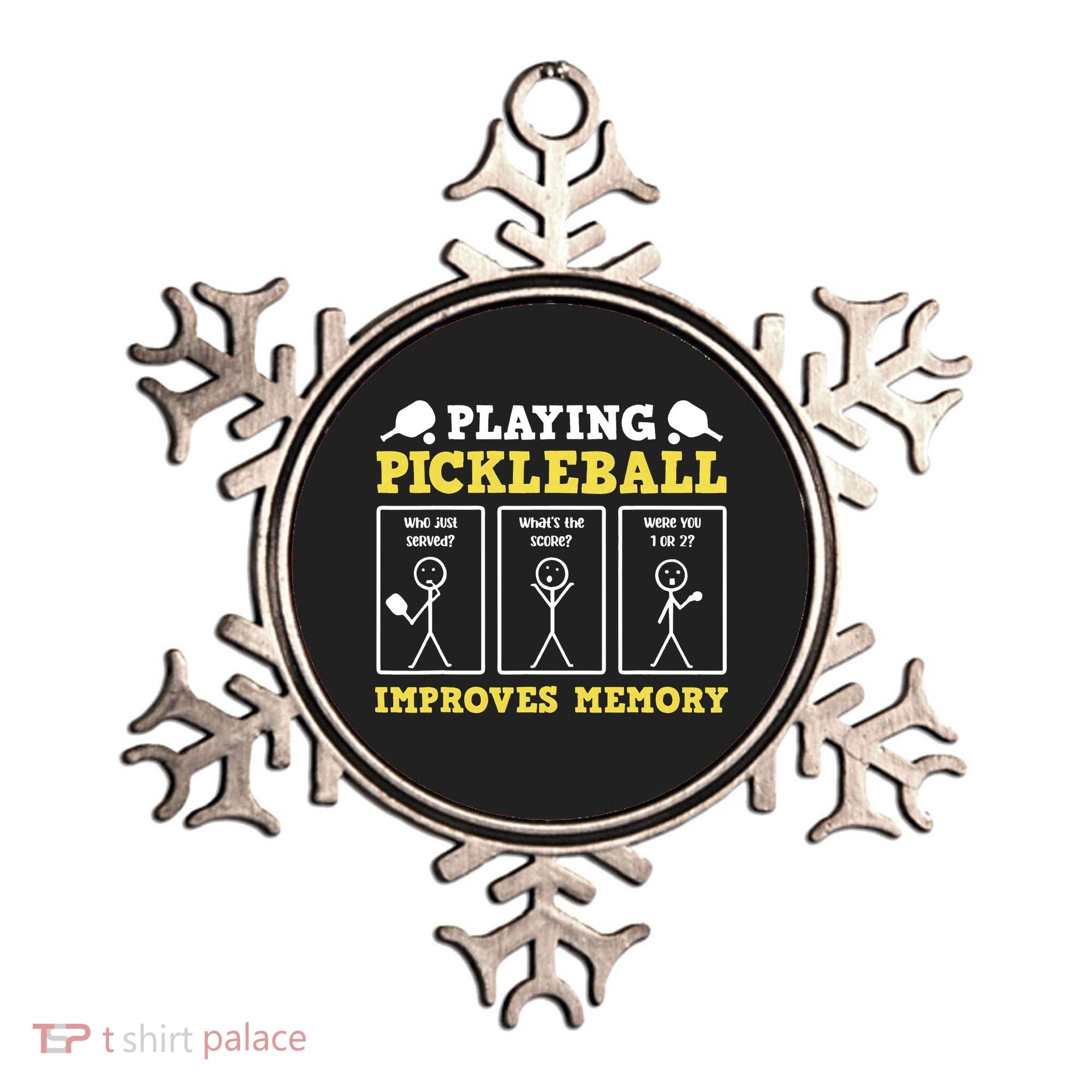 Playing Pickleball Improves Memory Dink Funny Pickleball Ornament